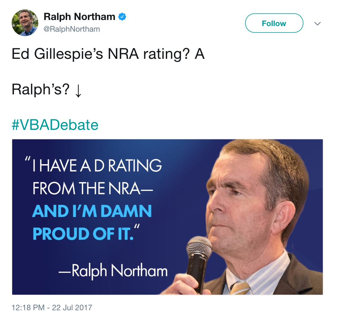 Ralph Northam tweet