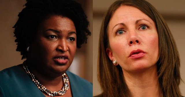 Stacey Abrams and stacey Evans